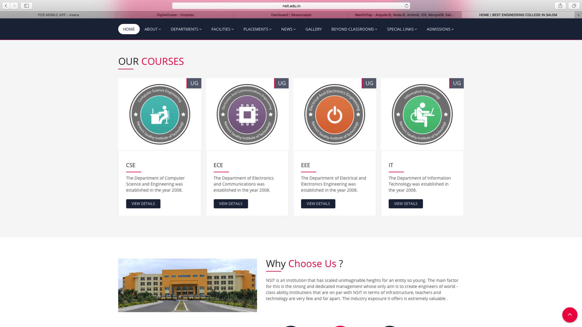 NSIT Web Application