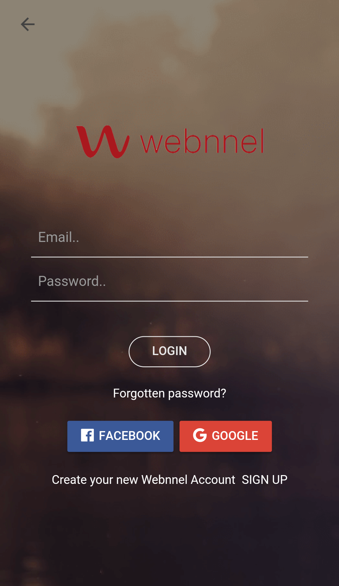 Webnnel Mobile APP Project